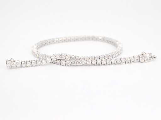 Witgouden tennisarmband met diamanten 3.00 carat