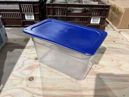 Carlisle - GN 1/4-150 - Plastik-Gastronorm-Tablett mit Deckel (10x)