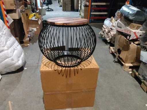 Salon- bijzettafel met draadstaal