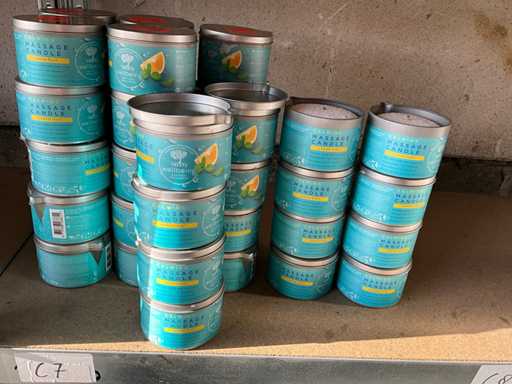 Treets Massage candle lemon mint (41x)