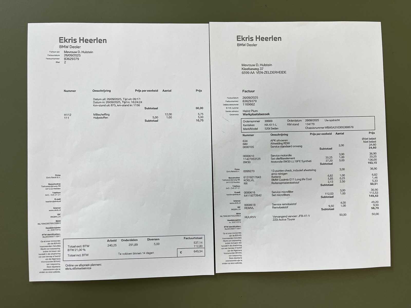 BMW 520i Luxury Edition 184pk 2016 (Origineel-NL) 5-serie F10, KK-611-L