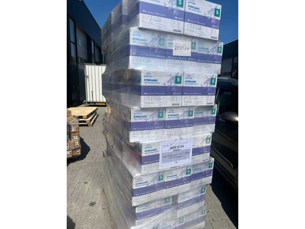Intco synguard - rękawiczki winylowe medyczne - 80.000 sztuk - zwroty B2B