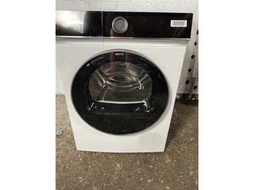 Siemens iQ700 WQ45B2B40, autoportante, caricatore frontale, pompa di calore, bianco, manopola rotante, touch, destra - display tedesco