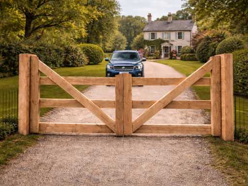 Dubbele poort Douglas - 300x100 cm