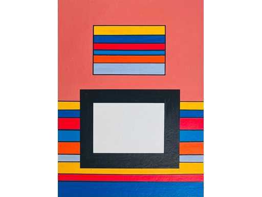Guy Vandenbranden - geometric composition - silkscreen - framed