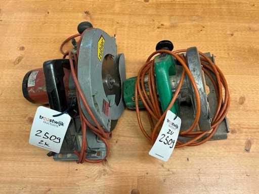 2x circular saw