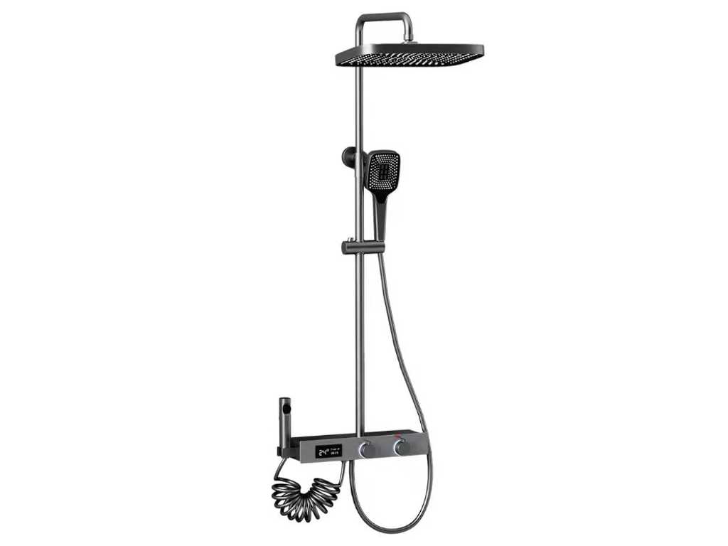 Luxury surface-mounted shower set BY22 grey NEW