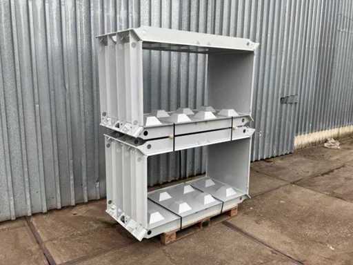 Concrete block mold 2x