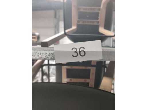 8x black bar stool (wooden frame (excl. transport cart) (8x)