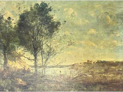 Jean-Baptiste Camille Corot - landscape - repro on canvas