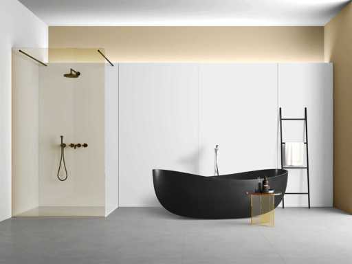 Baignoire îlot - solid surface (disponible en 3 coloris) - Ethan 