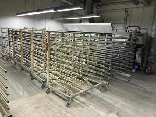 Beaucoup de racks de transport de panneaux (12x)