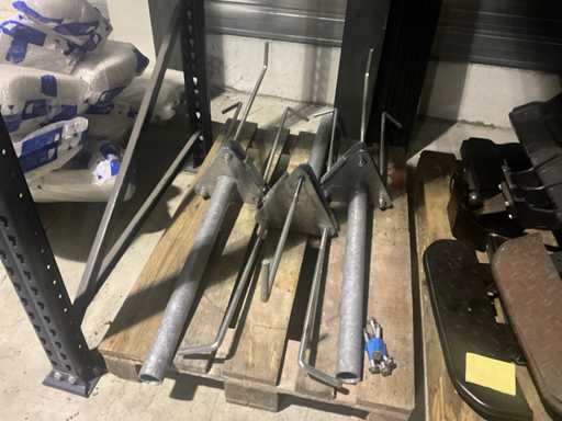 Anchors for flagpoles (3x)