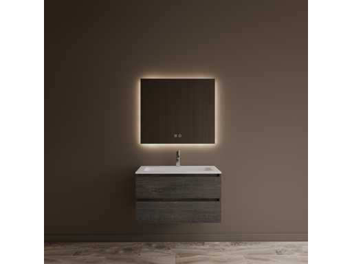 Gliss Design Mobile Base 90 CM Zeus Set Rovere Nero