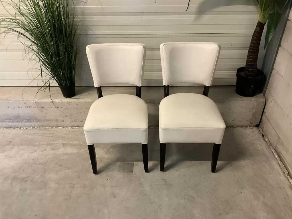 White - Restaurant Chair "Lisa" (8x)