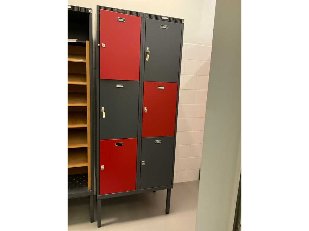 Metal 6-Door Locker Cabinet BLIKA