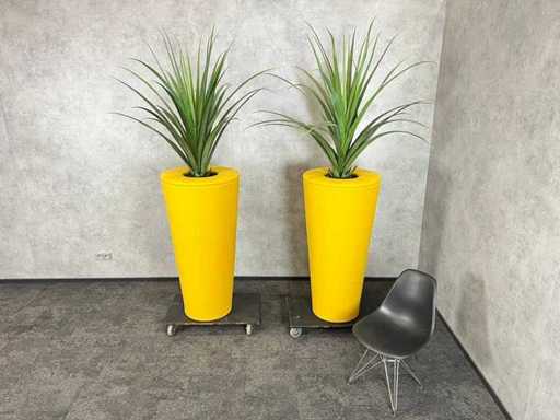 Flex&Co - 2x plante artificielle avec pot H210