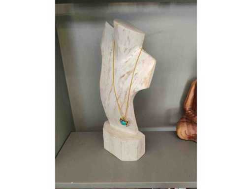 Necklace holder with necklace