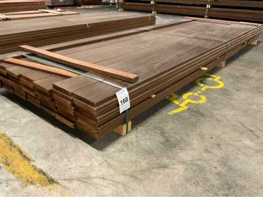 Kebony Radiata vlonderdelen glad 22x142 mm (52x)