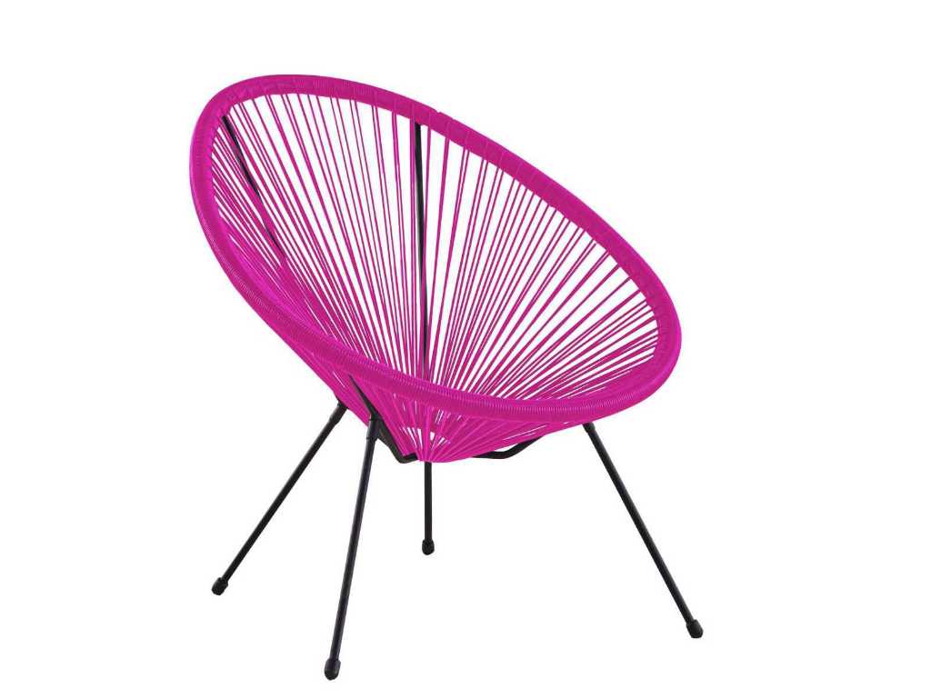 Roze Lounge stoel