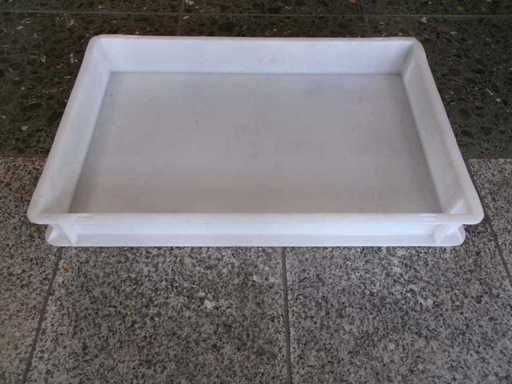 Cutie de depozitare pentru aluat de pizza, alb?, folosit? (G3) (28x)