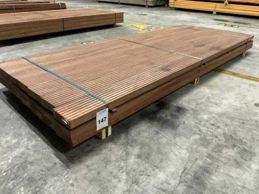 Azobe vlonderplanken 45x140 mm (21x)