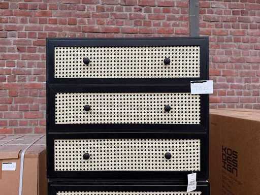 Armadio in rattan 3 cassetti (3x)