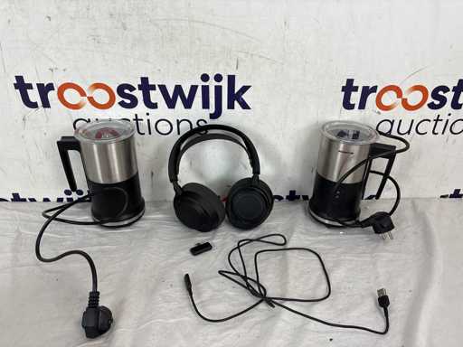 Inventum MK350 Melkopschuimer (2x) | SteelSeries Nova 7 Gamingheadset 