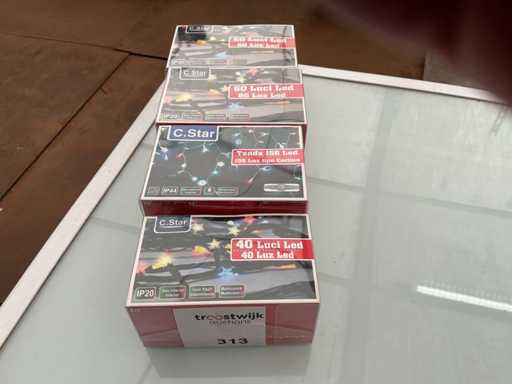 C.Star. IP20+IP44. Weihnachten LED-Beleuchtung. (4-fach)