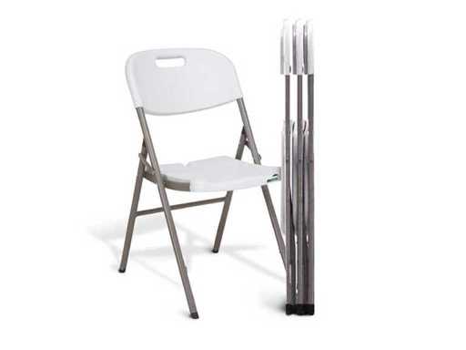 MaxxGarden 20240 folding chairs folding chair white - 4 pieces new