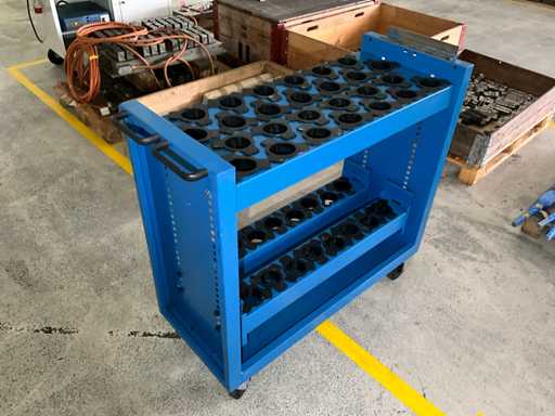 Trolley for tool holders