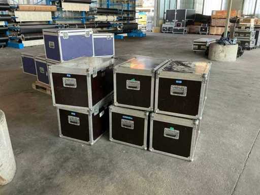 6x Flightcase for 2xSGM palco 5 led 67x47x45cm