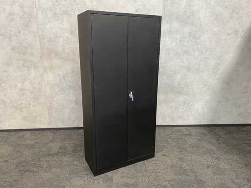 Dulap înalt din o?el cu 2 u?i negru