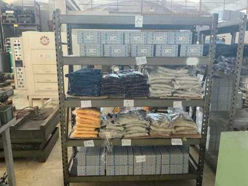 Shelving with contents