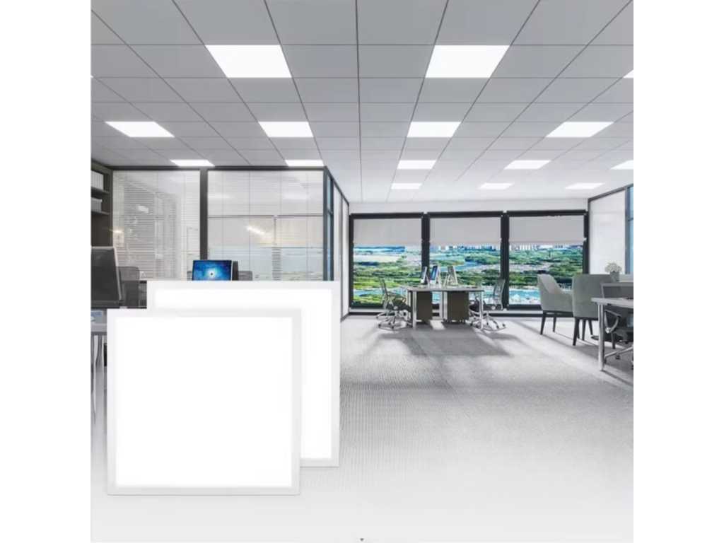 6 x LED Panel 48W - 60cm x 60cm - 6500K cold white