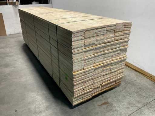 Scaffale in abete 360x17x2,3 cm (50x)