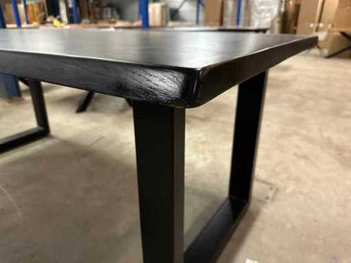 acasia zwart 200x100x78x4 u poot 