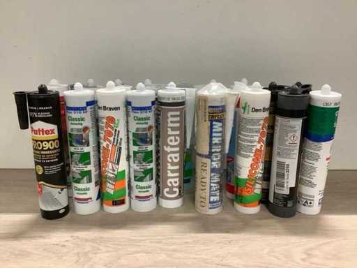 Divers types de colle/scellant (18x)