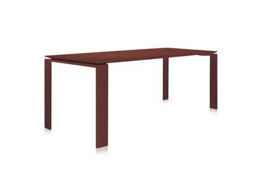 Kartell - Masă de dining Four Fenix - Burgundy - Masă de dining
