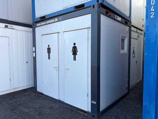 Femei/bărbați în recipient sanitar de 10 ft separați