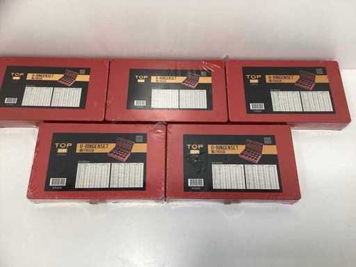 (5x) TOPGEAR O-Ring-Set – 419 Stück – Ø3-50mm