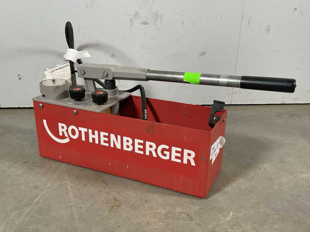 2013 Rothenberger RP 50-S pressure-testing pump for water supply installations