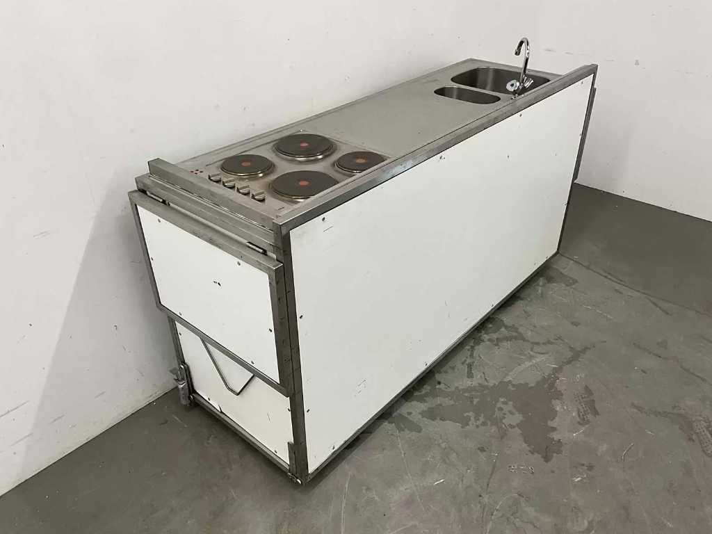 Front Cooking Unit with Sink