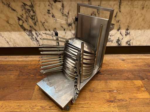 RVS Transportkar met 33x RVS wokpan