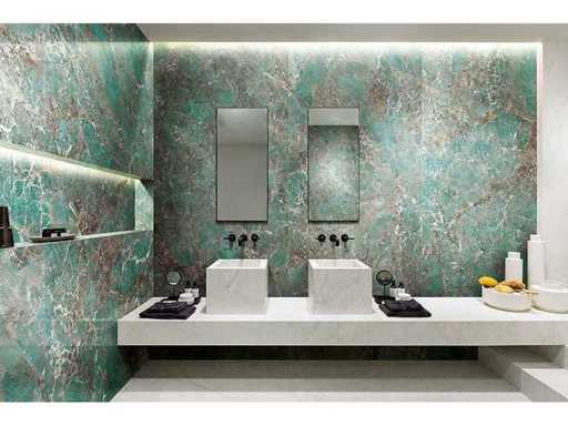 Floor tile 32.4m2 Amazonite Green glossy 60x120