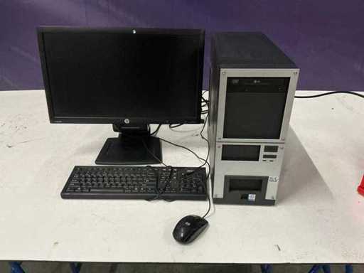 Tower PC met HP 23” flatscreen