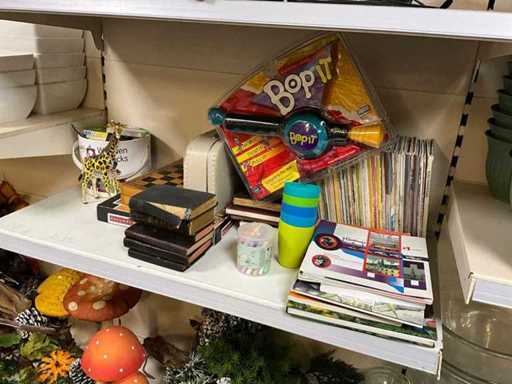 Bücher und Spielzeug