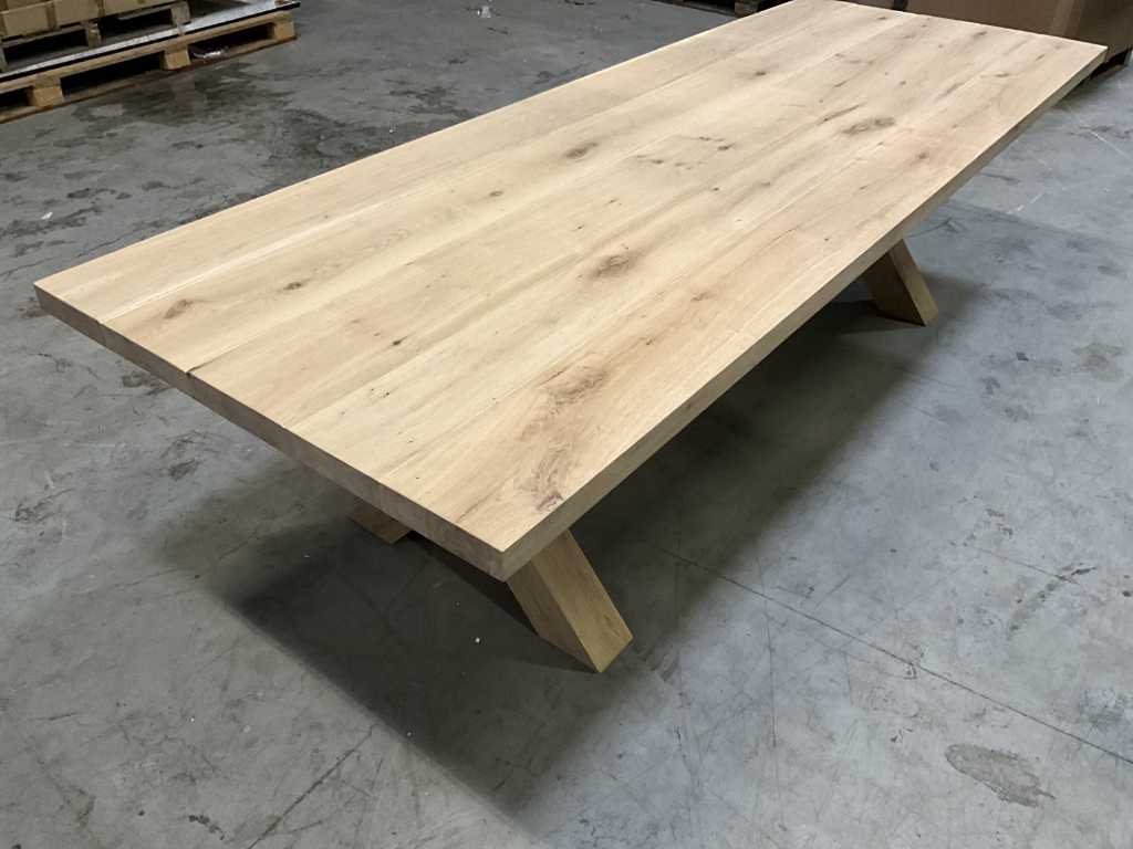 Richmond Normandie vieux chêne Table à manger 280 cm