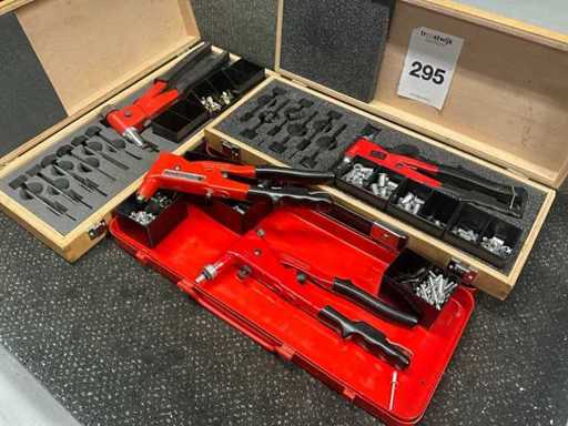 Rivet/blind riveting pliers (4x)