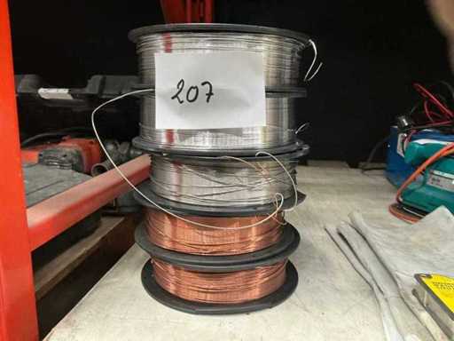Rolls of welding wire (4x)